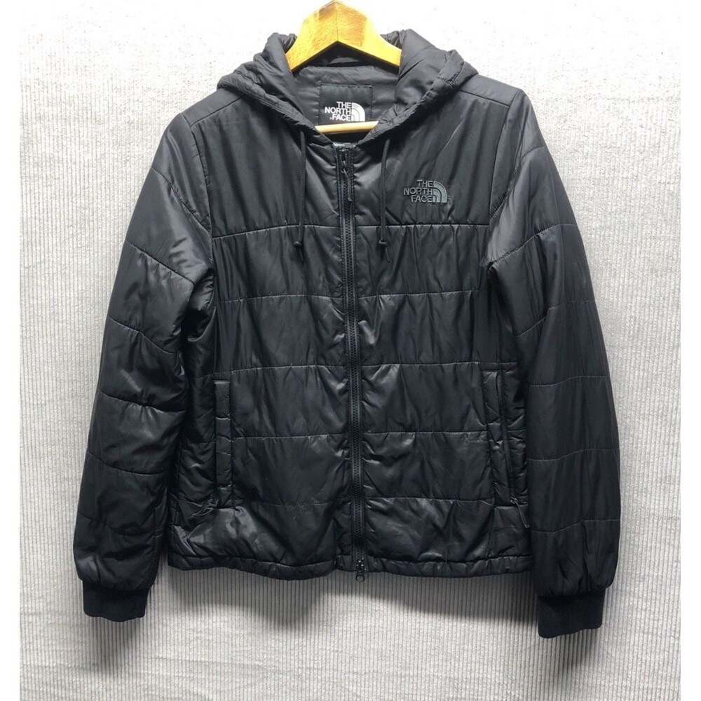 The North Face Jacket Womens M Black Lightweight Hooded Full Zip Gorpcore